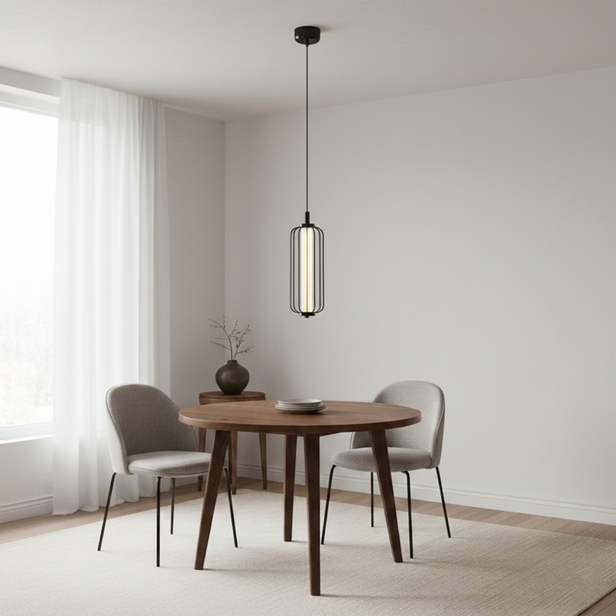 LED luster na sajli BONNIE LED/15W/230V 3000K crna