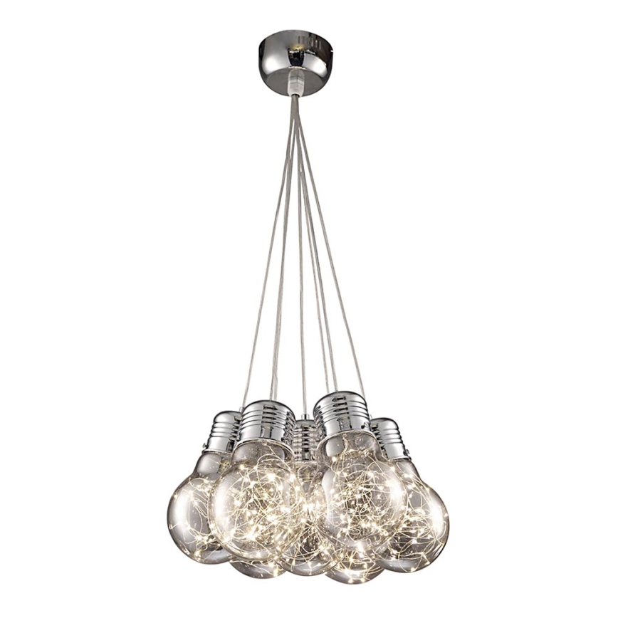 LED Luster na sajli BULBS LED/30W/230V sjajni krom