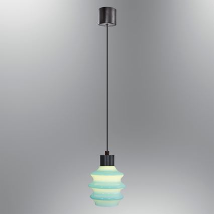 LED Luster na sajli CACTUS LED/3W/230V 3000K crna/plava