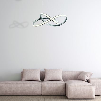 LED Luster na sajli CAPPIO LED/36W/230V sjajni krom