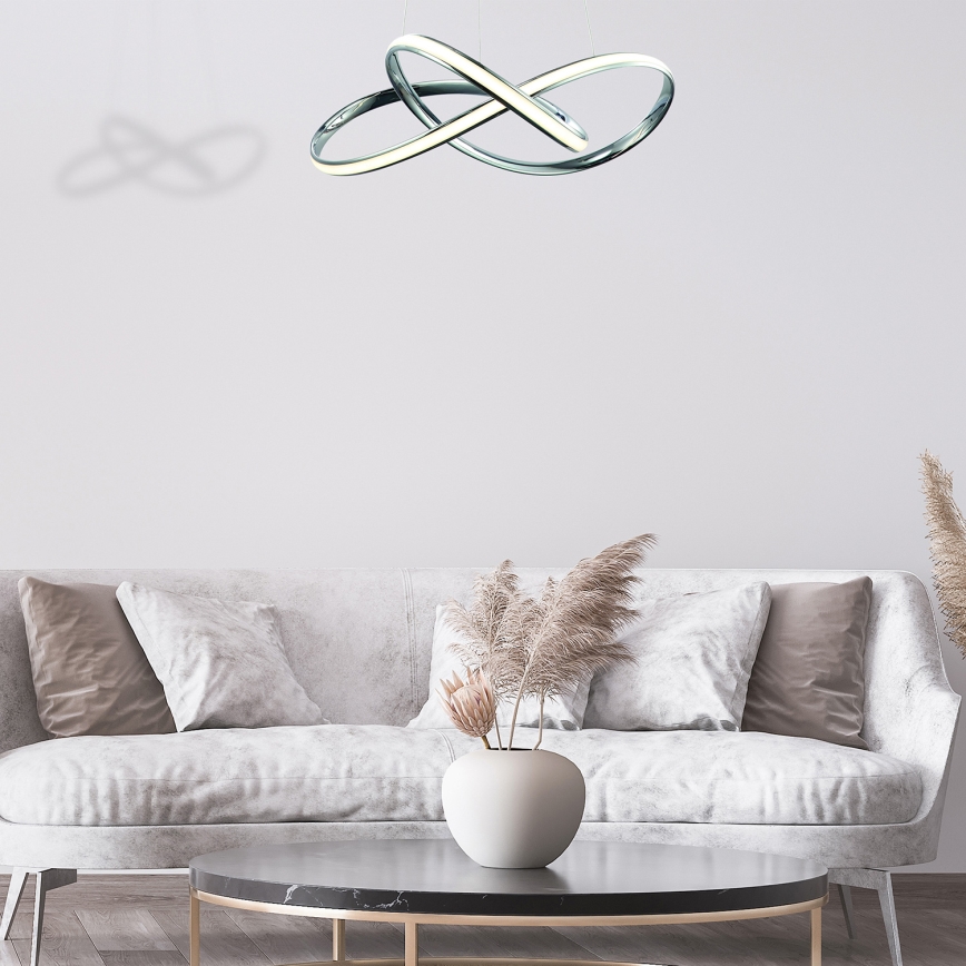 LED Luster na sajli CAPPIO LED/36W/230V sjajni krom