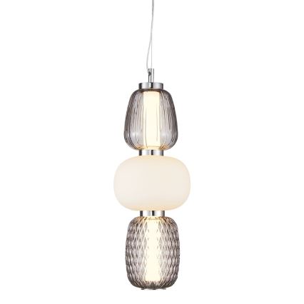 LED Luster na sajli CARO LED/28W/230V sjajni krom