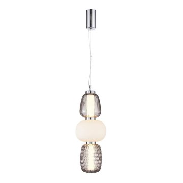 LED Luster na sajli CARO LED/28W/230V sjajni krom