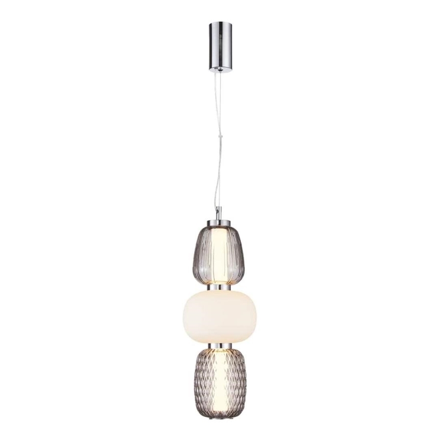 LED Luster na sajli CARO LED/28W/230V sjajni krom