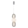 LED Luster na sajli CARO LED/28W/230V sjajni krom