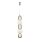 LED Luster na sajli CARO LED/40W/230V sjajni krom