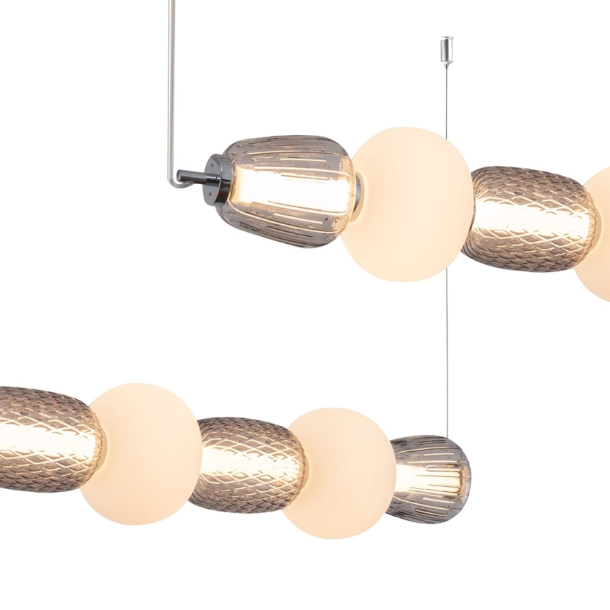 LED Luster na sajli CARO LED/42W/230V sjajni krom