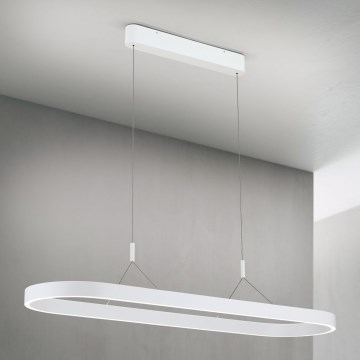 LED luster na sajli CARRARA LED/80W/230V 2700/3000/4000K bijela