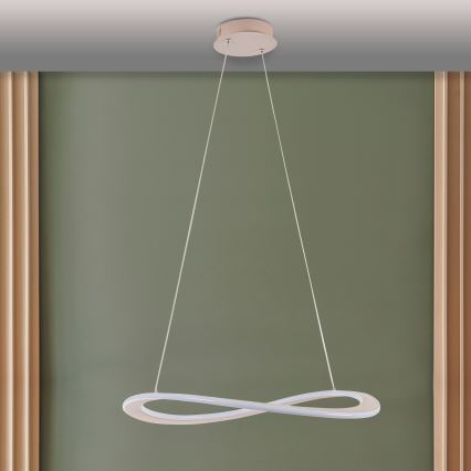 LED luster na sajli CASHMERE LED/40W/230V Ø 59,5 cm bež