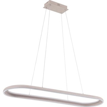 LED luster na sajli CASHMERE LED/80W/230V 30x100 cm bijela