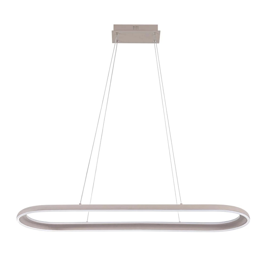 LED luster na sajli CASHMERE LED/80W/230V 30x100 cm bijela