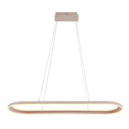 LED luster na sajli CASHMERE LED/80W/230V 30x100 cm bijela