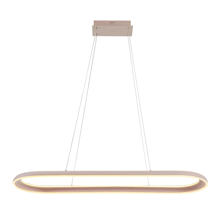 LED luster na sajli CASHMERE LED/80W/230V 30x100 cm bijela