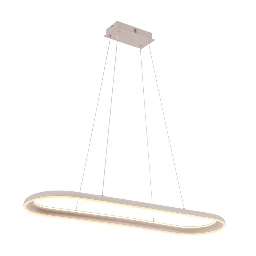 LED luster na sajli CASHMERE LED/80W/230V 30x100 cm bijela
