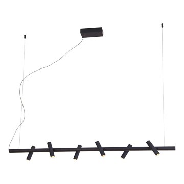 LED luster na sajli CLIO LED/29W/230V crna