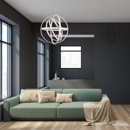 LED luster na sajli COPERNICUS LED/260W/230V bijela