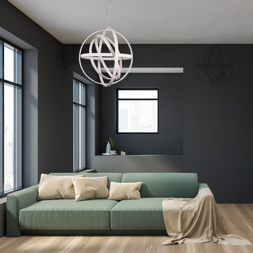 LED luster na sajli COPERNICUS LED/260W/230V bijela