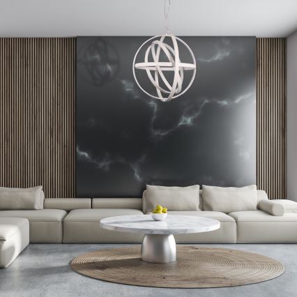 LED luster na sajli COPERNICUS LED/260W/230V bijela