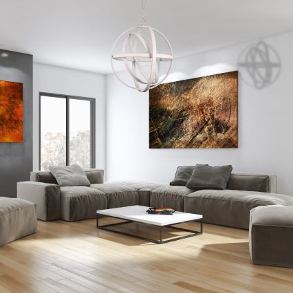 LED luster na sajli COPERNICUS LED/260W/230V bijela