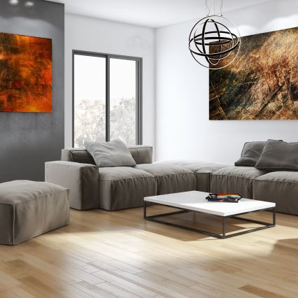 LED luster na sajli COPERNICUS LED/260W/230V crna