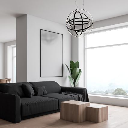 LED luster na sajli COPERNICUS LED/260W/230V crna