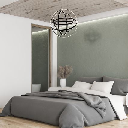 LED luster na sajli COPERNICUS LED/260W/230V crna