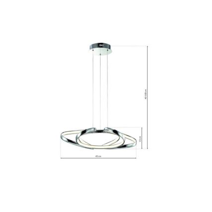 LED luster na sajli COPERNICUS LED/46W/230V