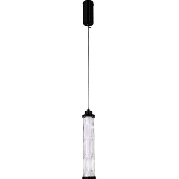 LED luster na sajli CORTE LED/10W/230V, crni