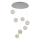 LED luster na sajli CREMONA 7xLED/5W/230V 3000K matni krom