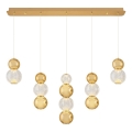 LED Luster na sajli CREMONA LED/27W/230V 3000K zlatni