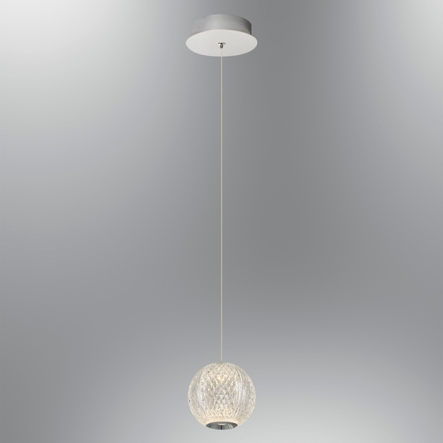 LED luster na sajli CREMONA LED/5W/230V 3000K matni krom