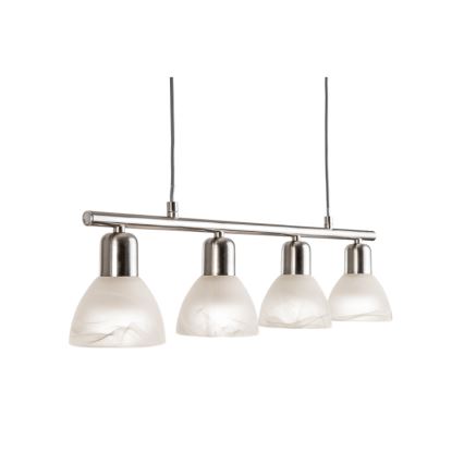 LED Luster na sajli DAYTONA 4xE14/5W/230V 3000K sjajni krom