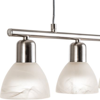 LED Luster na sajli DAYTONA 4xE14/5W/230V 3000K sjajni krom