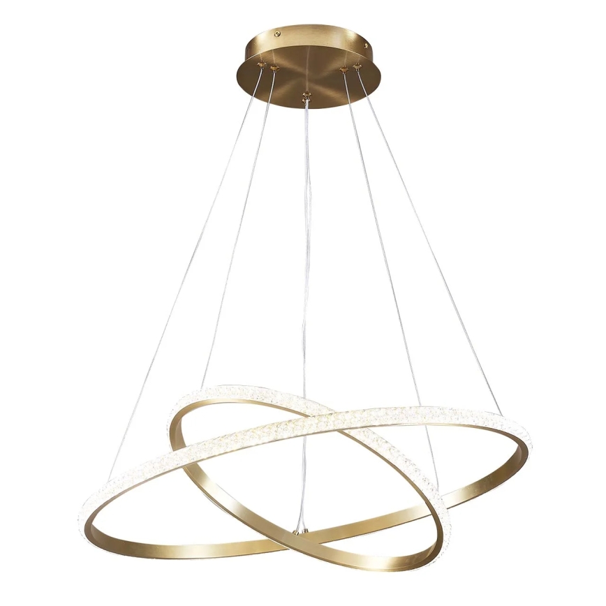 LED luster na sajli DIANA LED/44W/230V 4000K Ø 59 cm zlatna