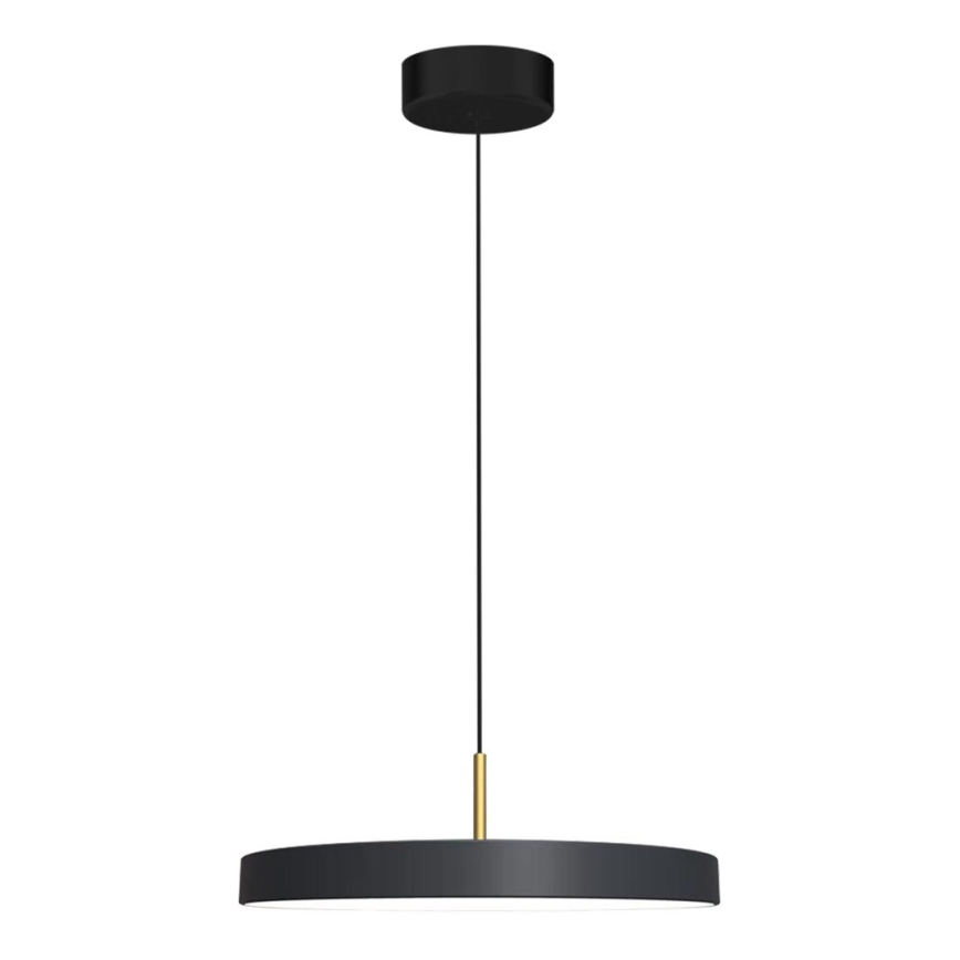 LED Luster na sajli DISC LED/38W/230V pr. 45 cm crna
