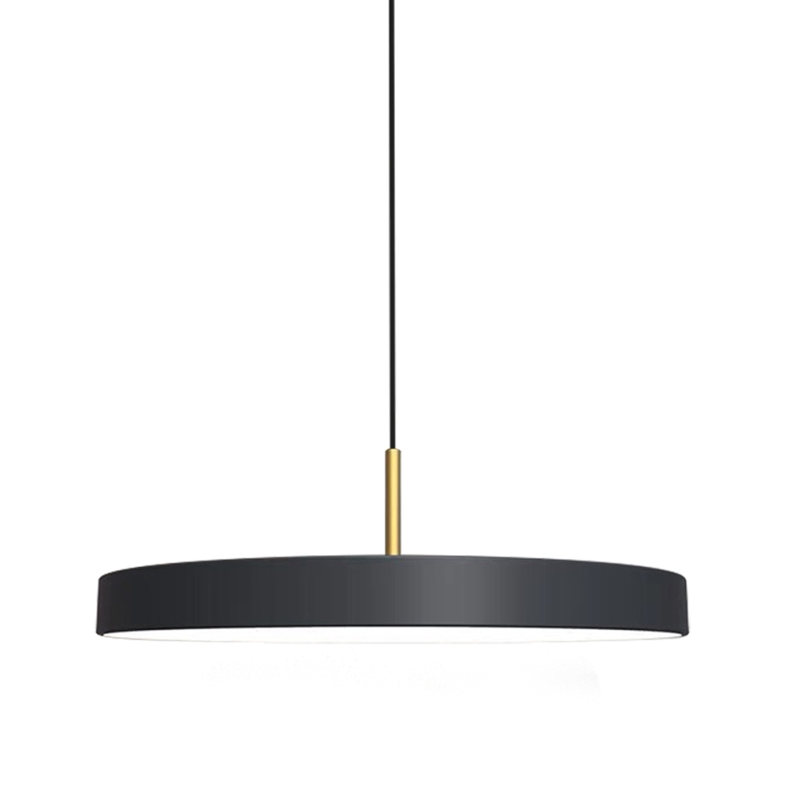 LED Luster na sajli DISC LED/38W/230V pr. 45 cm crna