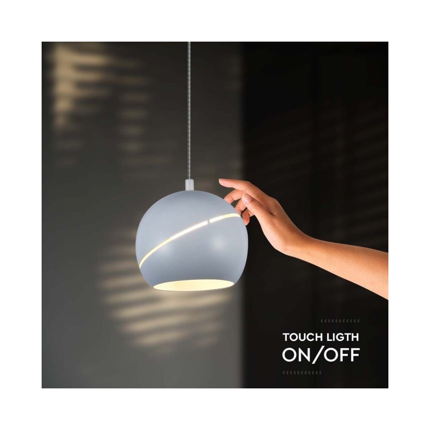 LED Luster na sajli dodirni LED/8,5W/230V 3000K bijela