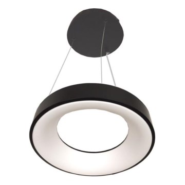 LED luster na sajli DRAX LED/32W/230V 4000K Ø 38 cm crni