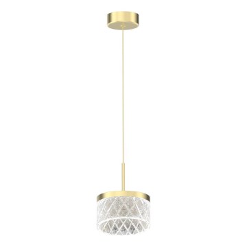 LED Luster na sajli ELEGANCE LED/9W/230V pr. 15 cm zlatna