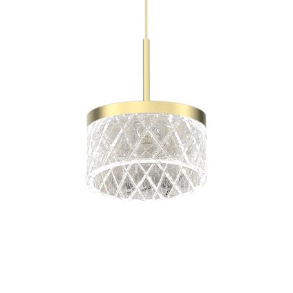 LED Luster na sajli ELEGANCE LED/9W/230V pr. 15 cm zlatna