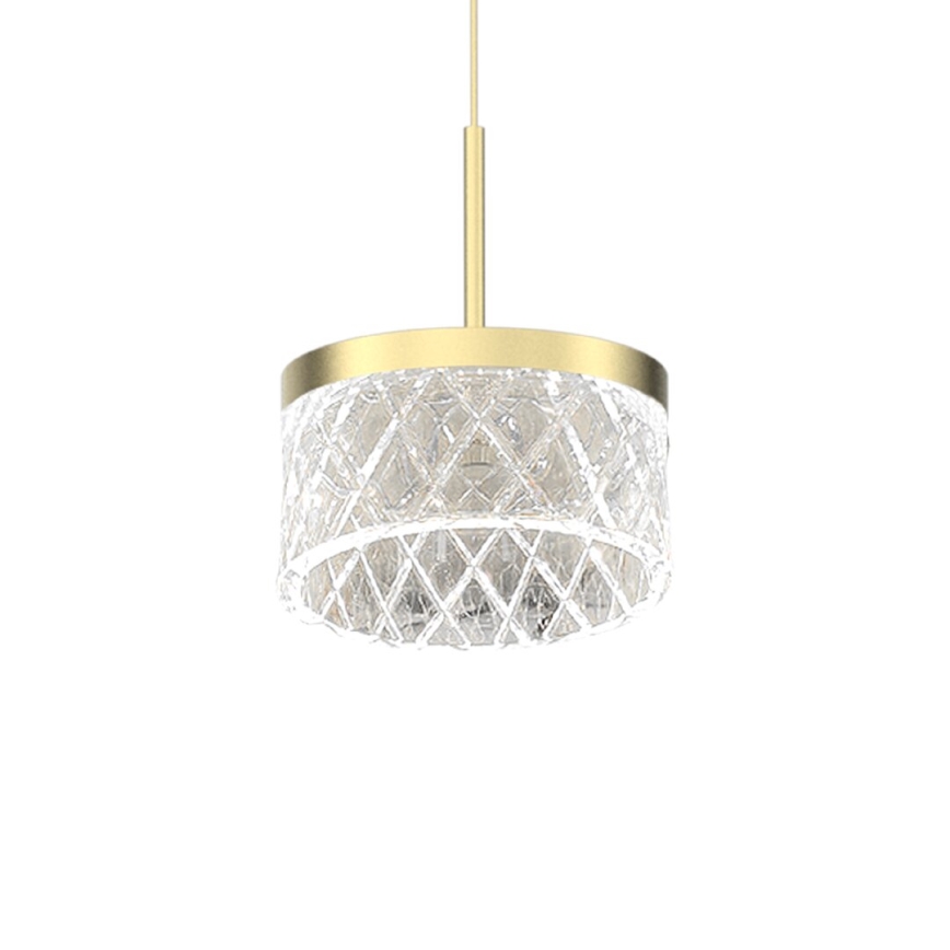 LED Luster na sajli ELEGANCE LED/9W/230V pr. 15 cm zlatna