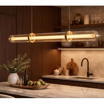 LED luster na sajli ELIANA LED/34W/230V zlatna