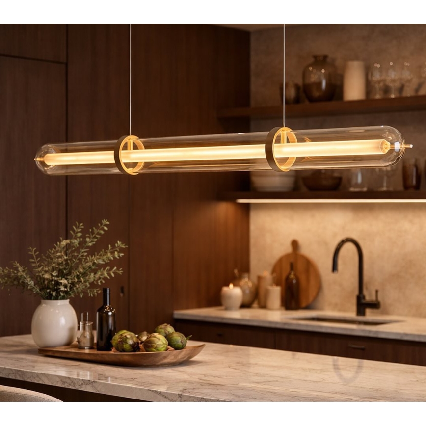 LED luster na sajli ELIANA LED/34W/230V zlatna