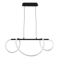 LED Luster na sajli EMMA LED/38W/230V crna