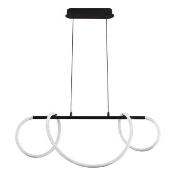 LED Luster na sajli EMMA LED/38W/230V crna