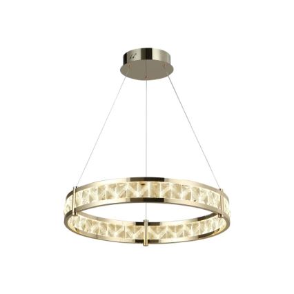 Kristalni LED luster s prigušivanjem na sajli ENRIQUE LED/55W//230V 3000-6000K Ø 80 cm + daljinski upravljač