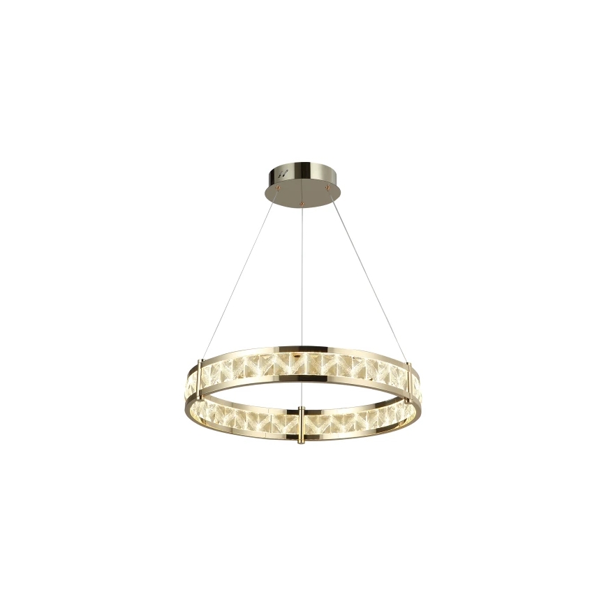 Kristalni LED luster s prigušivanjem na sajli ENRIQUE LED/55W//230V 3000-6000K Ø 80 cm + daljinski upravljač