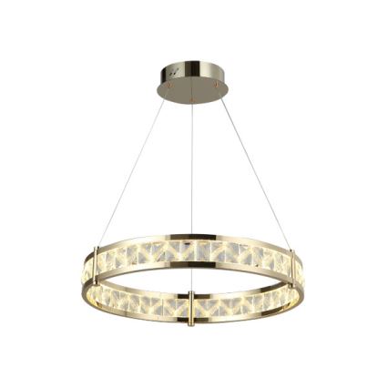 Kristalni LED luster s prigušivanjem na sajli ENRIQUE LED/55W//230V 3000-6000K Ø 80 cm + daljinski upravljač