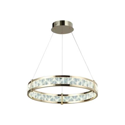 Kristalni LED luster s prigušivanjem na sajli ENRIQUE LED/55W//230V 3000-6000K Ø 80 cm + daljinski upravljač
