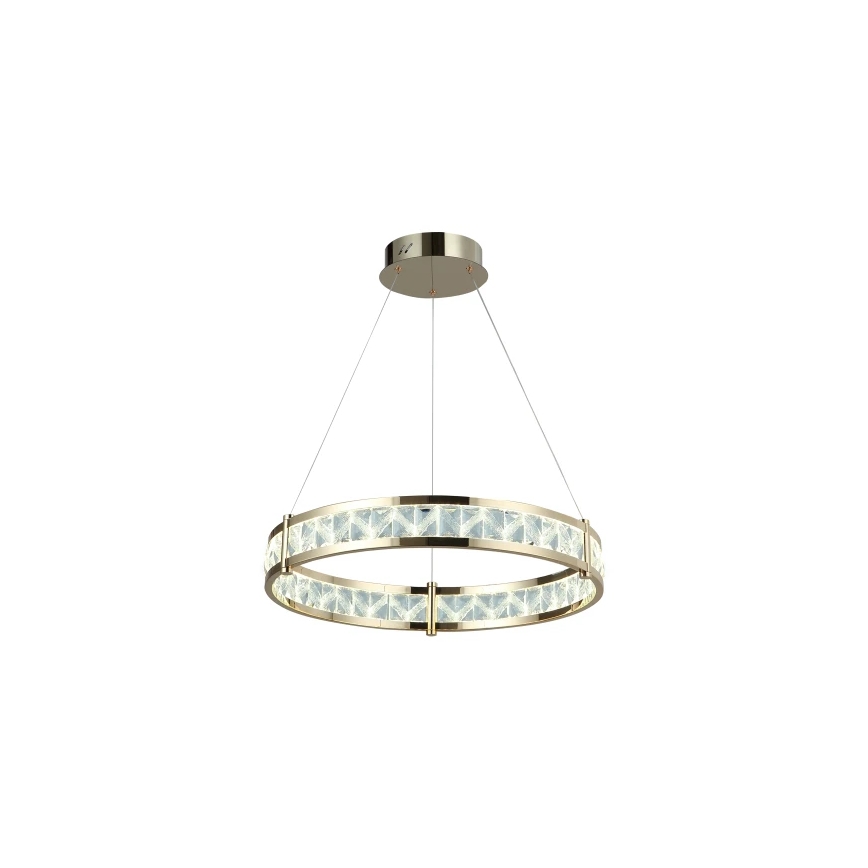 Kristalni LED luster s prigušivanjem na sajli ENRIQUE LED/55W//230V 3000-6000K Ø 80 cm + daljinski upravljač